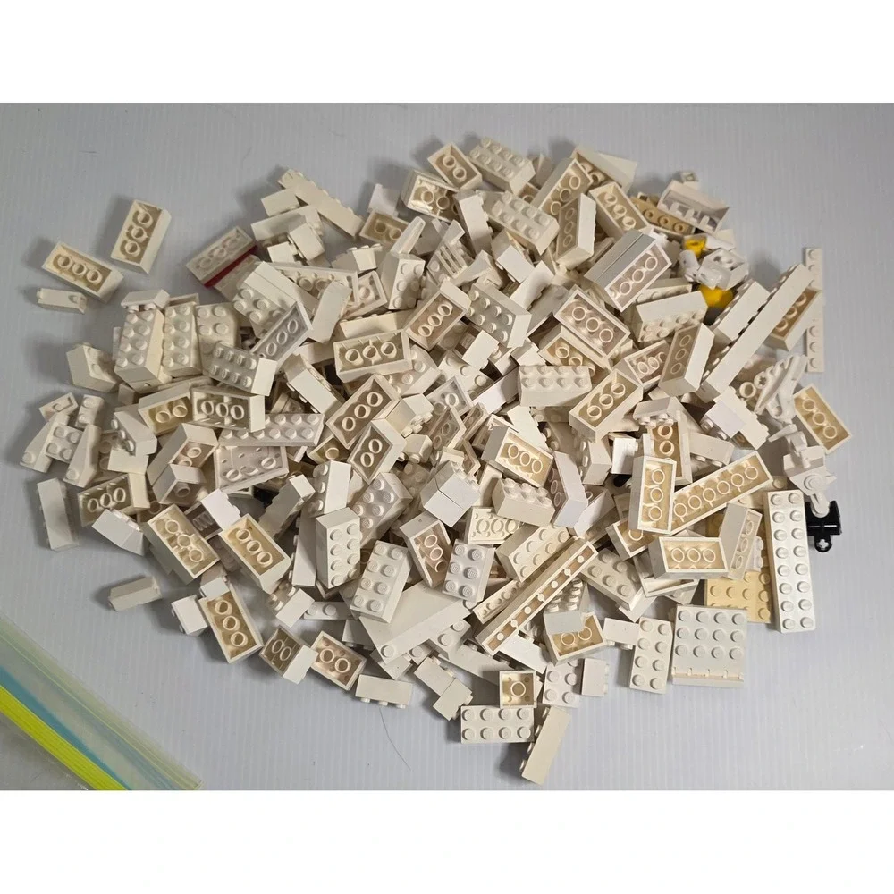 LEGO White‎ Bricks Lot Minifigure Parts Wings Specialty Pieces Bulk 1.6 lb